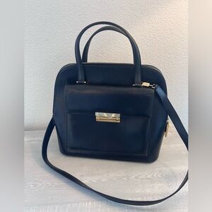 Vintage Ferragamo Black Leather Handbag